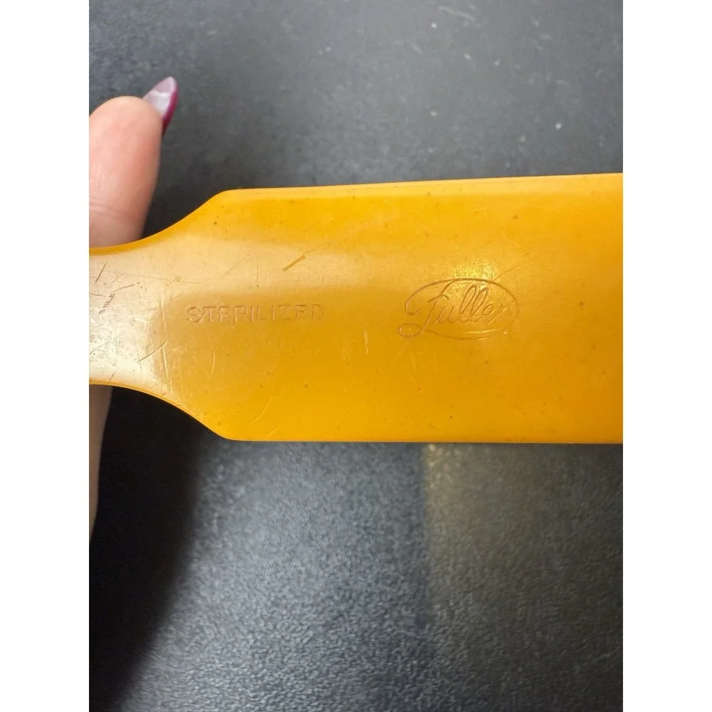 VTG Fuller‎ Brush Butterscotch Bakelite Handle Lint Clothes Brush Sterilized